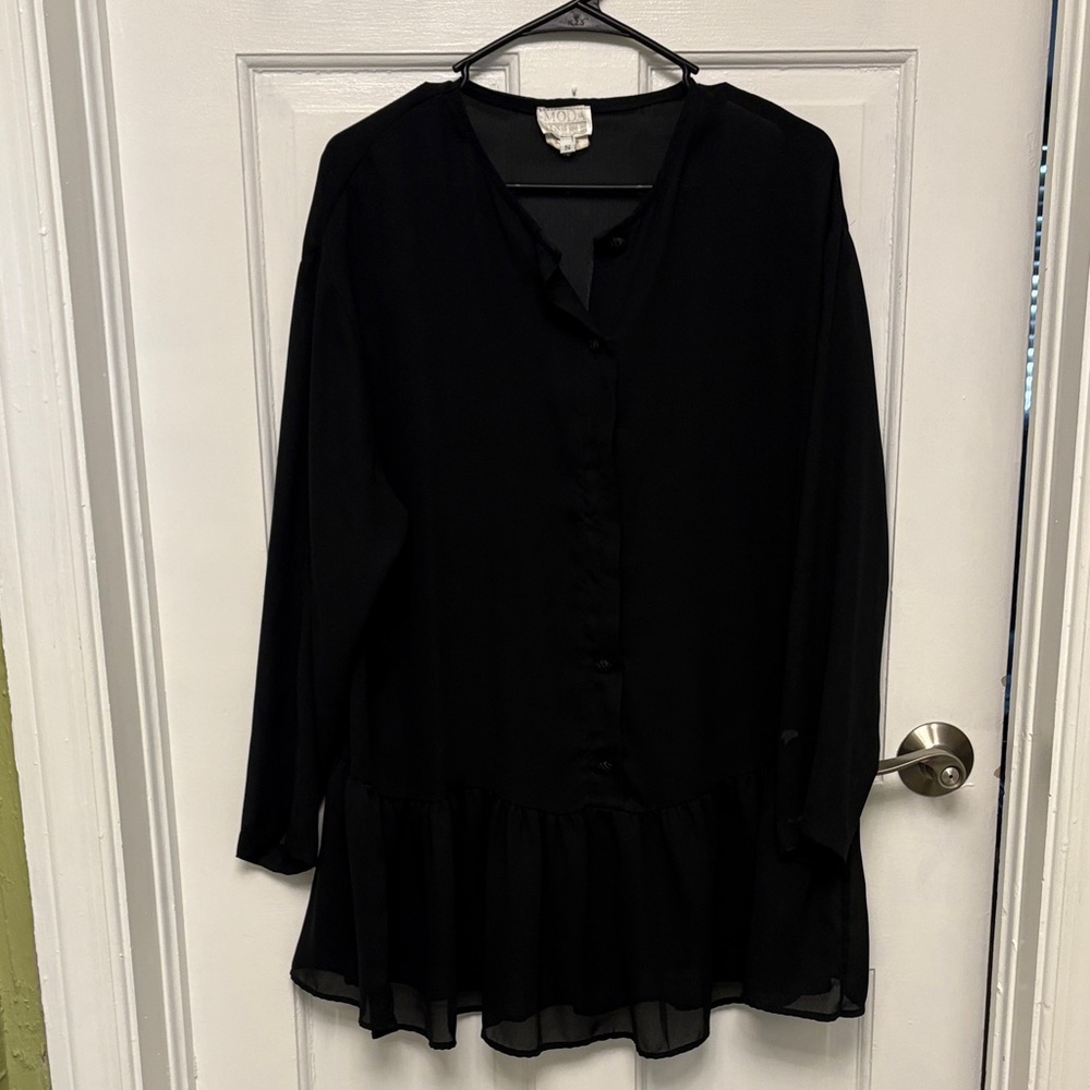 Elegant Black Women's Top